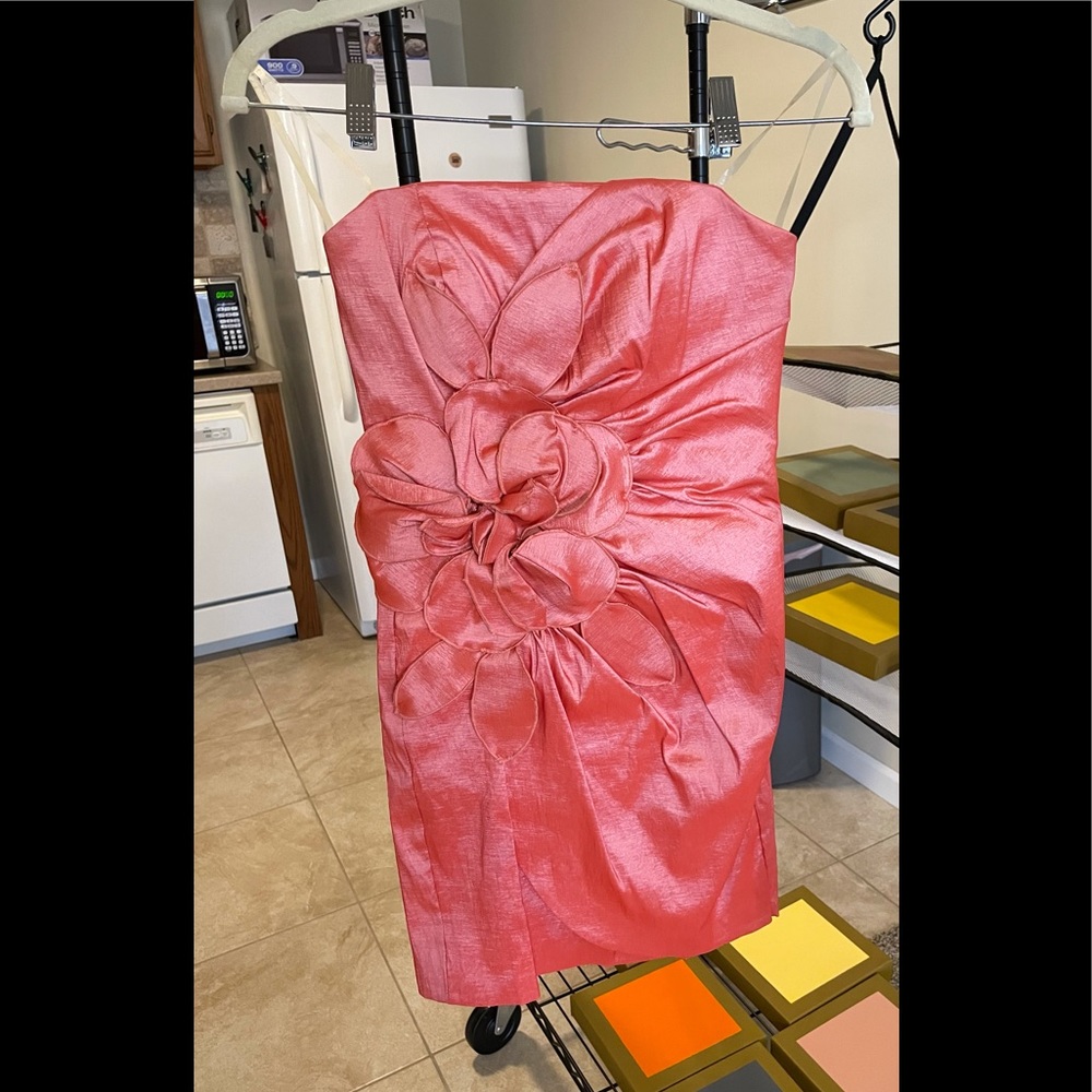 Coral Pink Cocktail Dress Size 3